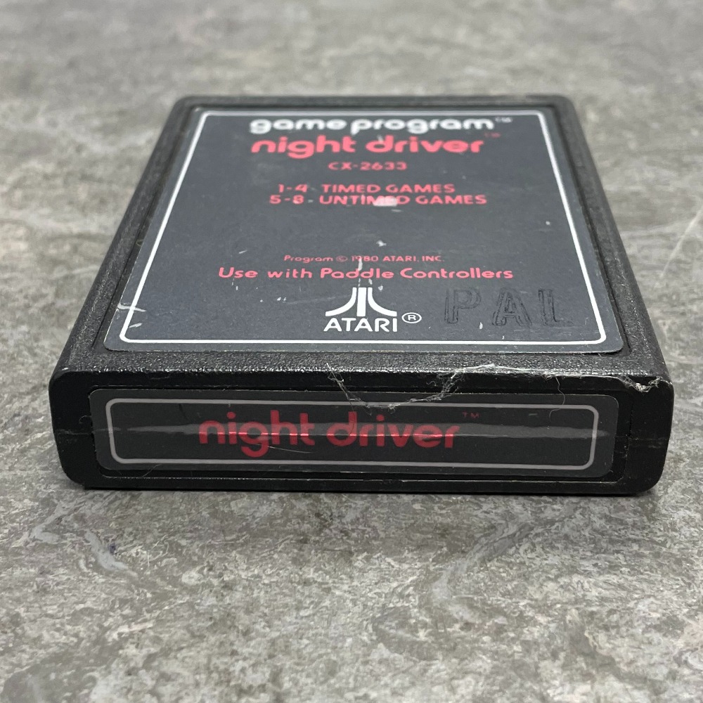 NIGHT DRIVER Atari 2800 jeu vidéo japonais compatible Atari 2600 Boite et notice
